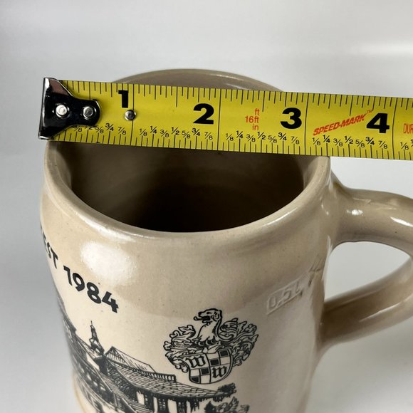 Vtg Oktoberfest 1984 Beer Stein Mug .5 L Stoneware Studio Wagner 8671 Barware - Picture 11 of 11